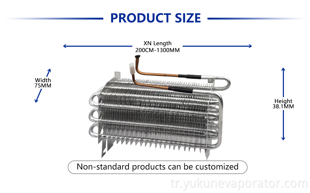 Bakır tüp buharlaştırıcısı Copper Tube Evaporator
